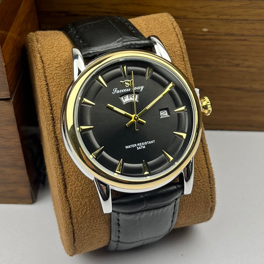 Synthetic Leather Strap Watch RMS-5086