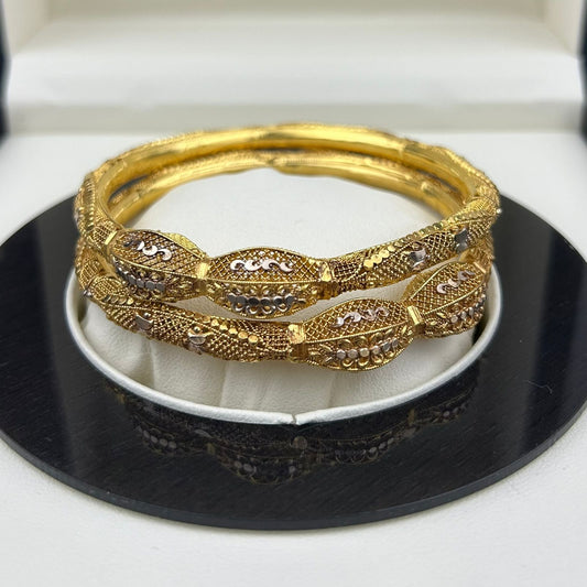 BANGLES One Carat Gold Plated B-011