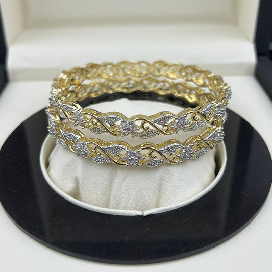 BANGLES One Carat Gold Plated B-013