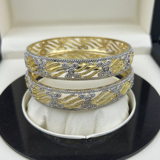 BANGLES One Carat Gold Plated B-014