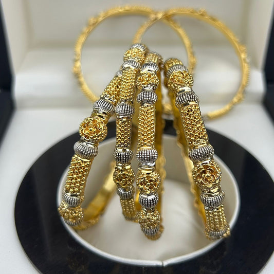 BANGLES One Carat Gold Plated B-015