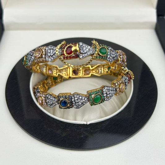 BANGLES One Carat Gold Plated B-019